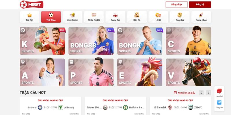 MIBET - Nền Tảng Cá Cược Hàng Đầu Với Kho Game Cực Khủng 4 Cược thể thao dẫn đầu doanh thu tại nhà cái MIBET